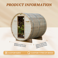 Sauna extérieur innovant en forme de baril, certifié ETL, avec WiFi intelligent, pour hydrothérapie en Australie, pavillon moderne