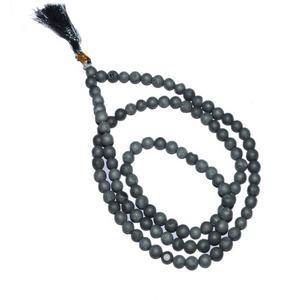 Cuentas talladas a mano de Opalite 108 Jap Mala Gemstone Jap Mala para estilos religiosos y de amor Colección en línea disponible - Product Image 4