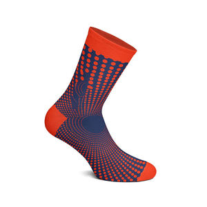 Chaussettes de sport respirantes à blocs de couleur en polyester/nylon tricoté fin pour adultes, idéales pour la course estivale - Product Image 6