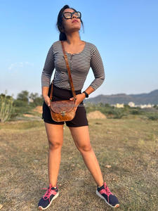 Sac à main en cuir véritable Crunch véritable fait à la main Sac à main en cuir véritable Crunch pour femmes sac à bandoulière en cuir véritable Vintage pour le bureau - Product Image 3