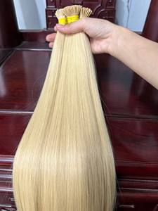 Extensions de cheveux à pointes pré-collées en kératine Super Double Drawn I Tip, fabriquées à partir de vrais cheveux humains, fabriquées au Vietnam. - Product Image 5