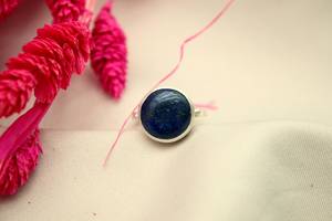 Anillo de Plata de Ley 925 con Lapislázuli Natural, Corte Ovalado, Clásico, Hecho a Mano, Certificado por IGI, Regalo para el Día de la Madre - Product Image 4