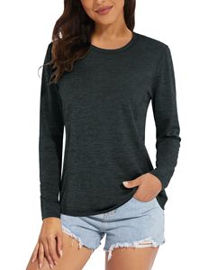 Camisetas con Logotipo Personalizado para Mujer, Camisetas de Manga Larga para Mujer, Camisetas al por Mayor de Alta Calidad, Camiseta de Manga Larga para Mujer - Product Image 1