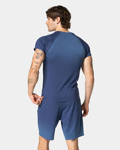 Men's T-shirt star effect <b>tshirt</b> round neck <b>tshirt</b> slim fit <b>tshirt</b> basic t-shirt 100% <b>polyester</b> <b>tshirt</b> gymwear <b>tshirt</b> - Product Image 6