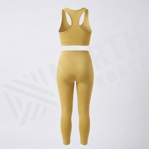 Conjunto Deportivo Personalizado para Mujer, Camiseta de Manga Larga para Correr, Color Sólido, Ropa de Yoga, Fitness, Gimnasio, Ropa Deportiva Informal Corta - Product Image 2