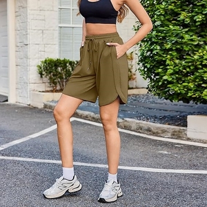 Nouvelle Collection 2026 – Short de Sport Uni Taille Moyenne pour Femme, en Coton, Idéal pour la Gym et le Jogging, avec Options de Logo Personnalisé - Product Image 1