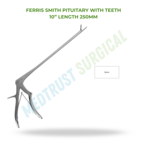Ferris Smith Pituitary With Teeth 10 Inch 250mm Instrument chirurgical neuro-radiologique pour l'extraction de disques et la préhension de tissus - Product Image 2