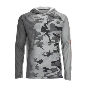 Men's Light color Long Sleeve Hooded Fishing Shirt Quick Dry UPF 50 Sun Protection Pullover <b>Top</b> Solid Color Adult Size - Product Image 4