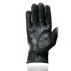 Gants en cuir légers noirs pour femmes Samroz Sports - Product Image 4