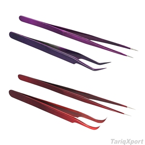 Professional Eyelash Extension Tweezers Stainless Steel Volume Lash Tweezer Anti-Static <b>Precision</b> Forceps for Makeup Beauty - Product Image 5