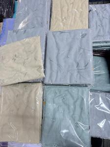 Wholesale Women Cotton Voile Scarf Long Rhinestone Lace Border Floral Breathable Embroidery Summer Dubai Style Muslim African - Product Image 5