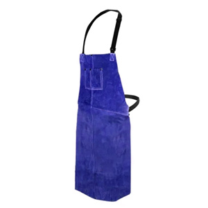 High Quality Safety <b>Leather</b> <b>Apron</b> Cowhide Split <b>Leather</b> Suede Industrial Spark Heat Cut Fire Resistant for Body Protection - Product Image 5