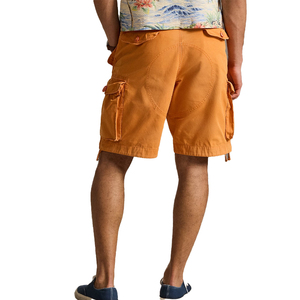 Shorts cargo en sergé de coton épais de qualité supérieure pour hommes, coupe oversize, style utilitaire, personnalisable OEM, streetwear, mode estivale Americana - Product Image 3