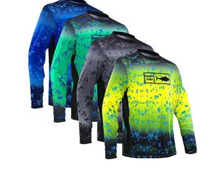 Camiseta de Pesca de Manga Corta para Hombre, Hecha a Medida, 100% Poliéster, Transpirable, con Protección UV e Impermeable, con Sublimación Personalizada - Product Image 1