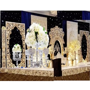 Estructura de Fondo para Escenario de Boda Elegante, Marco de Fondo para Escenario de Boda Magnífico, Panel de Fibra Decorativo, Fabricante de Decoración para Eventos en EE. UU. - Product Image 1