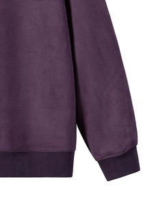 Sweat-shirt de golf pour homme à manches longues avec fermeture éclair quart de tour, en polyester et élasthanne, polaire, couleur unie, décontracté, tricoté - Product Image 5