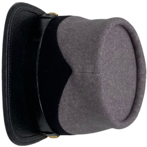<b>Vintage</b> Wool Kepi <b>Cap</b> Adjustable 100% Wool Hand Embroidery Digital Printing Historical American Reproduction Style Grey Hats - Product Image 2