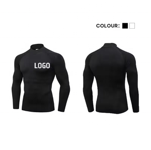 Ropa deportiva para hombre OEM Rashguard logotipo personalizado Fitness manga larga secado rápido correr gimnasio medias manga completa secado rápido Rashgard - Product Image 2