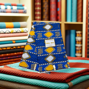 Kain Dobby Afrika 6 Yard 100% Katun, Bernapas, Ramah Lingkungan, Kain Ankara Nigeria untuk Anak Laki-laki & Perempuan, Tirai, 120 GSM