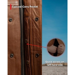 Custom Men's Brown Perforated Genuine Cowhide <b>Leather</b> Motorcycle Vest Stand Collar <b>Biker</b> Club <b>Leather</b> <b>Waistcoat</b> - Product Image 4