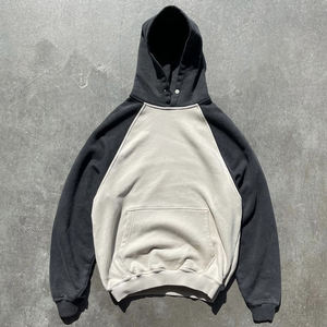 Men Drop Shoulder <b>Hoodie</b> Heavyweight Cotton Blend Hooded Sweatshirt Relaxed Fit Streetwear Casual Everyday Fashion Wear - Product Image 1