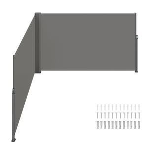 Tenda Laterale Retrattile in Alluminio 71FT X 236FT, Schermo Privacy per Esterni Impermeabile in Poliestere 280g, Vela in PC per Patio e Spazi Esterni - Product Image 1