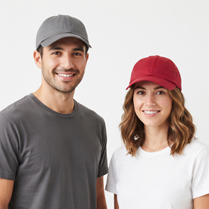 Gorra de Béisbol de Alta Calidad, 6 Paneles, Estructurada, de Sarga de Algodón, Unisex, con Correa Ajustable, Gorra Deportiva Lisa al por Mayor - Product Image 1
