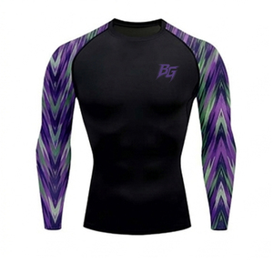 เสื้อรัดรูปสำหรับผู้ชายสำหรับฝึกซ้อม BJJ Grappling - ผ้าที่มีความยืดหยุ่นสูง ระบายความชื้นได้ดี และระบายอากาศได้ดี - Product Image 1