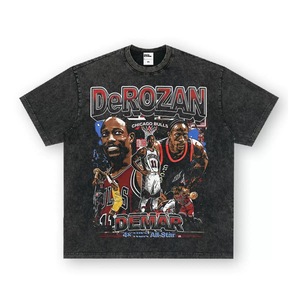 T-shirt noir à manches courtes pour homme Dennis Rodman, imprimé numérique, col rond, jersey décontracté, coupe classique - Product Image 3