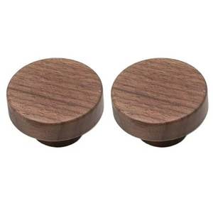 Ensemble de poignées de meubles en bois, formes rondes, design minimaliste, faites à la main, légères, décoration d'armoires de cuisine, durables, pour usage intérieur - Product Image 4