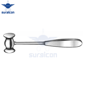 Maillet à os Collin, longueur 20 cm / 8 pouces, poids 220 g / 7-3/4 oz, diamètre 30 mm, instrument chirurgical orthopédique - Product Image 5