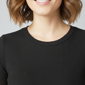 T-shirt extensible pour femme, respirant, écologique, 100 grammes, tissu personnalisé pour femmes adultes - Product Image 5