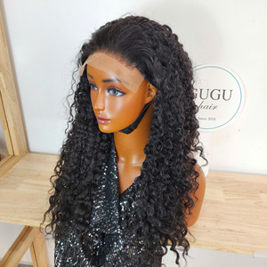 Perruque 100% Cheveux Humains Vietnamiens Bouclés Birmans Super Double Drawn avec Closure 5x5 en Dentelle HD, Cheveux d'un Seul Donneur, pour Femmes Noires - Product Image 1