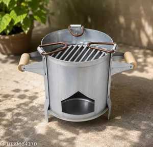 Parrilla de Carbón de Acero Inoxidable con Rejilla Extraíble - Product Image 1