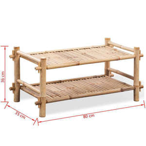 Top Rated Modern 2-Tier Bamboo <b>Shoe</b> <b>Rack</b> Durable Space-Saving Minimalist Design Living Room Home Furniture Eco-Friendly Made - Product Image 6