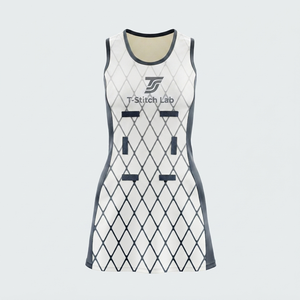Uniforme de Netball para Mujer de Alta Calidad, Ligero, 100% Poliéster, Diseño Sólido Geométrico, Vestido de Tenis Ajustado sin Mangas de Secado Rápido - Product Image 2