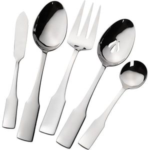 Ensemble de couverts en acier inoxydable pour restaurant, hôtel, maison, cuisine, table à manger, design moderne, passe au lave-vaisselle, léger - Product Image 2
