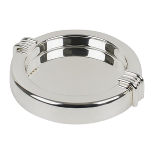 Cenicero de Metal Redondeado con Acabado Brillante Bold Blossom, Cenicero Personalizado de Acero Inoxidable para Cigarros, Venta al por Mayor por Exportadores Indios - Product Image 1