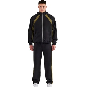 Tracksuit Set Two-Piece Breathable Quick Dry <b>Zipper</b> <b>Jacket</b> & Pants Casual Sportswear tracksuit for men - Product Image 1