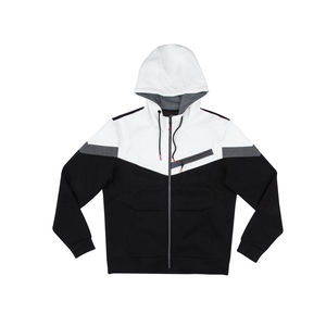 Sudadera con capucha y cremallera para hombre, estilo moderno, ropa urbana, logotipo personalizado, OEM, etiqueta privada, fábrica de ropa al por mayor - Product Image 6