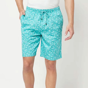 Relaxed 100% Cotton Private Label Men's Solid Waterproof Eco-Friendly Breathable Quick Dry Summer Sporty Shorts Elastic Waist - Product Image 1
