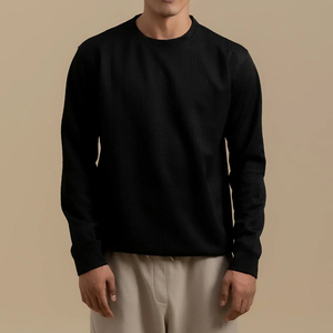 Sudadera de Hombre de Manga Larga, Lisa y Moderna, de Mezcla de Algodón, con Logotipo Personalizado, Estilo Único y Moderno - Product Image 1
