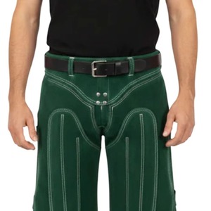 Chaps de fermeur professionnel en cuir de vachette, réglables, pour le sablage des sabots, protection des jambes, outil de travail - Product Image 6
