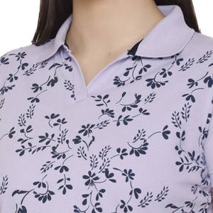 Tissu respirant décontracté en polyester/coton de haute qualité pour chemise à manches courtes pour femme, logo personnalisé, vente en gros directe d'usine - Product Image 4