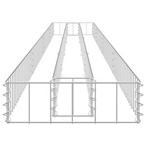 Cama de jardín elevada de gavión de acero galvanizado 141,7 \ "x11.8 \" x3.9 \" - Product Image 5
