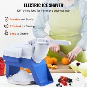 Macchina Elettrica per Tritare Ghiaccio 80 kg/ora, 220W, con 2 Lame, per Coni di Neve, con Coperchio e Ciotola - Product Image 2