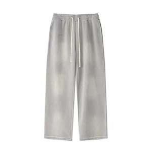 Pantalones Deportivos de Felpa de Algodón con Lavado Vintage Personalizados para Hombre, Fabricante OEM de Marca Privada Premium - Product Image 2