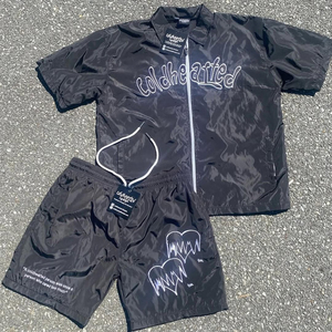 Veste et pantalon réfléchissants pour hommes, ensemble de survêtement imperméable coupe-vent, streetwear, techwear, logo personnalisé OEM - Product Image 6