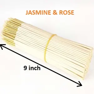 Fourniture de bâtons d'encens au parfum Jasmine & Rose en vrac au prix de gros (blanc)