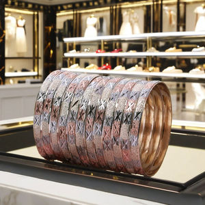 ชุดกำไลข้อมือชุบทอง 3 สี ขายส่ง, กำไลทองเหลือง 3 สี, กำไลแฟชั่นชุบทอง 3 สี, กำไลชุบทองสามสี - Product Image 2